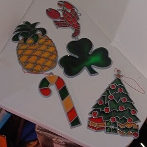 Stained glass ornaments